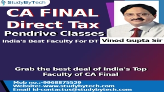 CA Final Direct Tax Pendrive New Syllabus