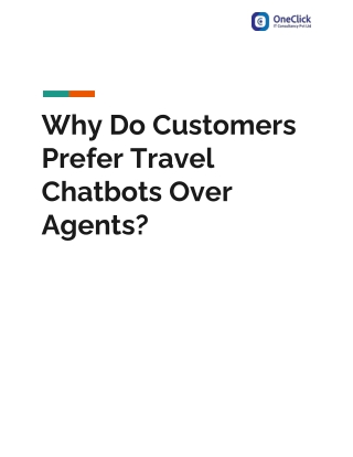 Why Customers Prefer Travel Chatbots Over Agents?