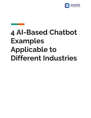 4 AI-Based Chatbot Examples Applicable to Different Industries