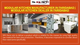 Modular Kitchen Manufacturer in Faridabad | Modular Kitchen Dealer in Faridabad