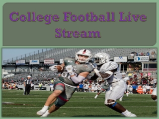 College Football Live Stream