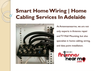 Smart Home Wiring | Home Cabling Services In Adelaide