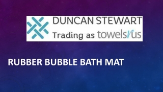 Rubber Bubble Bath Mat