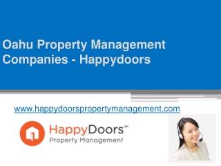 Oahu Property Management Companies - Happydoors