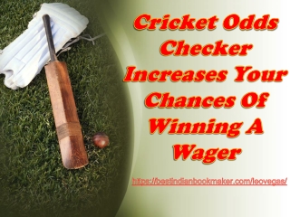Your Bets On The Best Cricket Odds