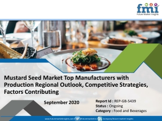 Mustard Seed Market Size, Share Growth, Trends, Competitive Analysis & Forecast