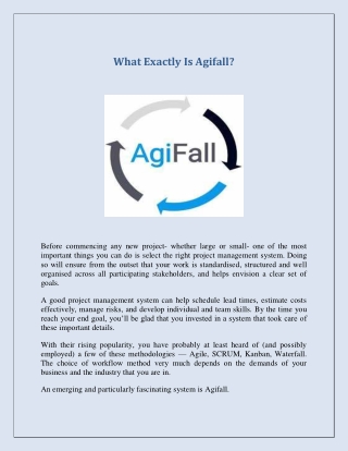 What Exactly Is Agifall