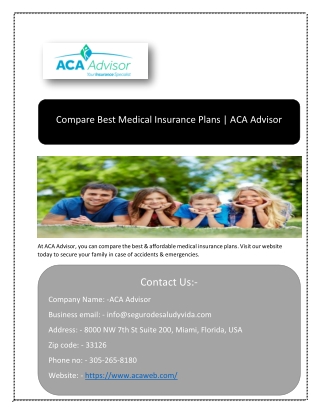 Find the Best Health Insurance Plans