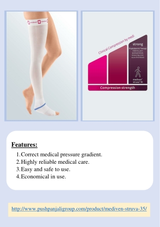 Anti-embolism stockings for Compression after vein surgery | mediven struva 35 | Pushpanjali medi india pvt ltd