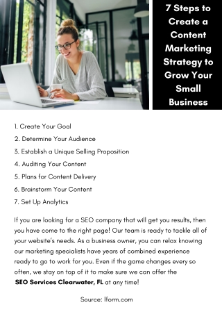 7 Steps to Create a Content Marketing Strategy to Grow Your Small Business