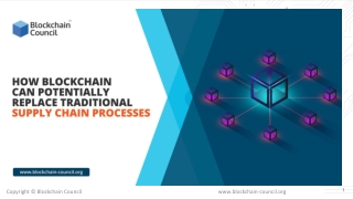 How Blockchain Can Potentially replace traditional supply chain processes