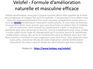 Velofel (mettre à jour2020) son fonctionne vraiment?