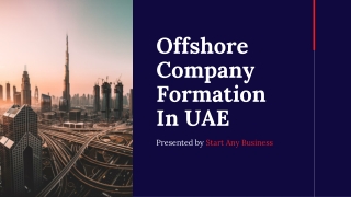 Offshore Company Formation In UAE