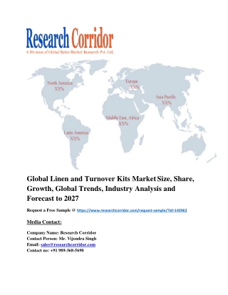 Global Linen and Turnover Kits Market Size, Share, Growth, Global Trends, Industry Analysis and Forecast to 2027