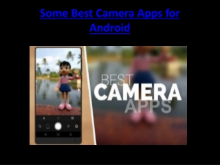 Some Best Camera Apps for Android