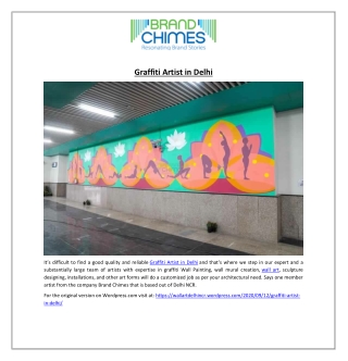 Graffiti Artist in Delhi