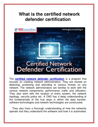 What Is The Certified Network Defender Certification