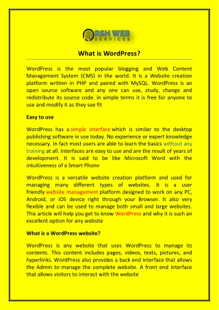 What is WordPress?