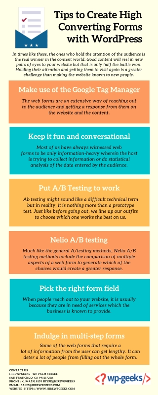 Tips to Create High Converting Forms with WordPress