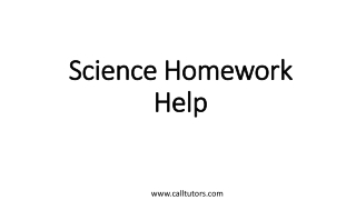 Science Homework Help