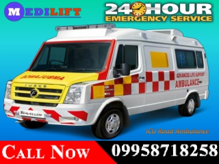 Get Medilift Road Ambulance in Phulwari Sharif and Gola Road for Best Transportation Facility