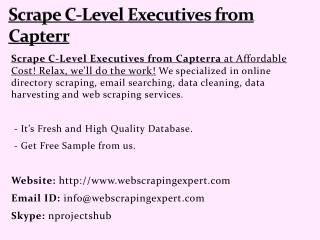 Scrape C-Level Executives from Capterra