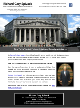 New York’s Trusted Probate, Estate and Guardianship Lawyer