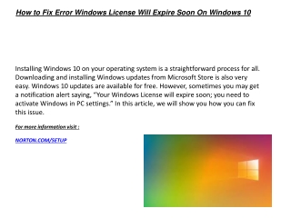 How to Fix Error Windows License Will Expire Soon On Windows 10