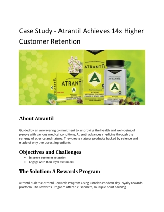 Case Study - Atrantil Achieves 14x Higher Customer Retention