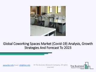 Coworking Spaces Market Forecast And Opportunities By 2023