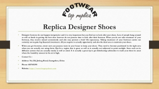 Replica designer shoes