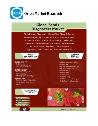 Global Sepsis Diagnostics Market Size, Competitive Analysis, Share, Forecast- 2019-2025