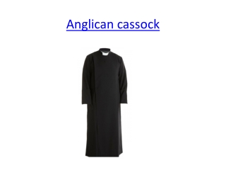 Black Anglican cassock for Ministers and Priests - PSG VESTMENTS