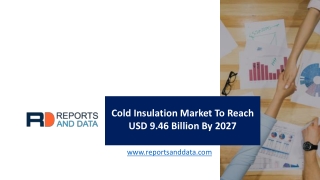 Cold Insulation Market  Analysis, Size, Segmentation and Status 2020-2027