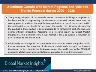 Aluminum Curtain Wall Market estimated to gain high demand by 2026