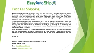 Auto Transport Companies