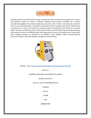 Single Phase MIG Welding Machine Price in India