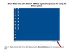 Step 1. Right-click on the AtHoc Self Service client Purple Globe icon in the users system tray.
