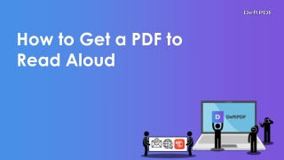 How to Make your PDF read aloud