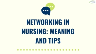 Networking In Nursing: Meaning And Tips