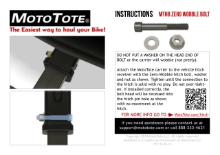 Zero-Wobble Bolt Kit