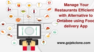 Manage Your Restaurants Efficiently with Alternative to Ontabee using Food delivery App