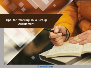 Tips for Working in a Group Assignment