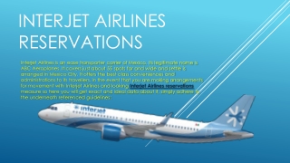 Interjet Airlines reservations