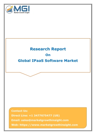 IPaaS Software Market to Grow at Robust Rate During the Forecast Period