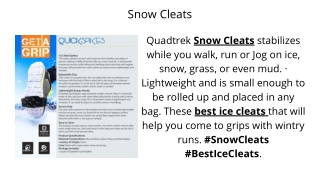 Snow Cleats