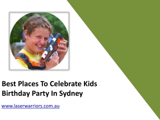 Best Places To Celebrate Kids Birthday Party In Sydney