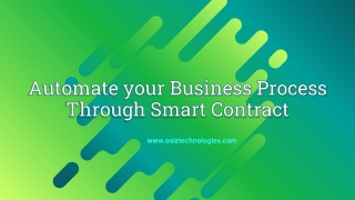 Move your Business to the next level with Smart Contract