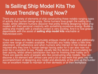 Is Sailing Ship Model Kits The Most Trending Thing Now?