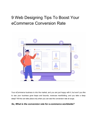 9 Web Designing Tips To Boost Your eCommerce Conversion Rate